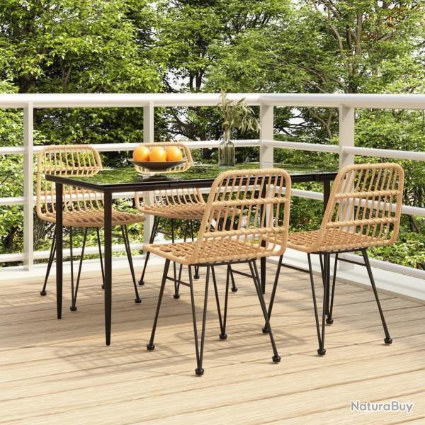Ensemble � manger de jardin 5pcs R�sine tress�e