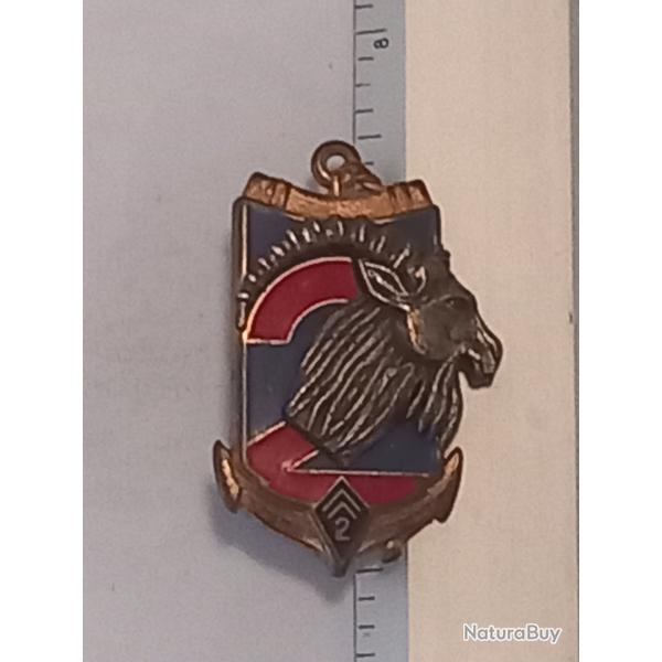 Insigne de la 2�me compagnie du 2�me r�giment d'infanterie de Marine (2�me RIMa)