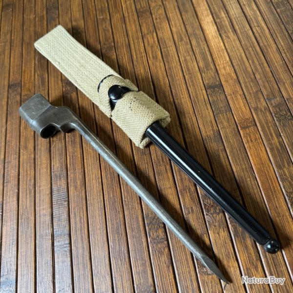BAONNETTE ANGLAIS N4 MK2 AVEC SON FOURREAU ET GOUSSET TAT PARFAIT