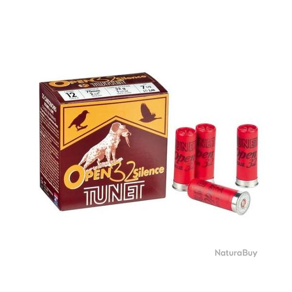 CARTOUCHES TUNET OPEN SILENCE 12/70 32GR PB6 X25