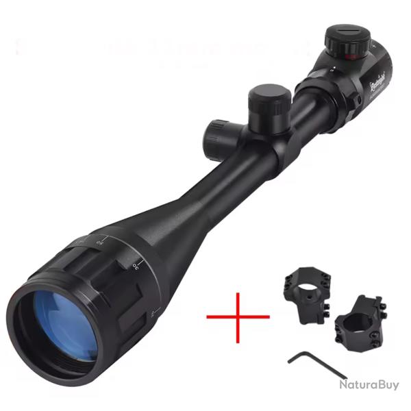 Lunette de tir bestsight AO 6-24x50 mm RTICULE LUMINEUX +collier offert ! Zz