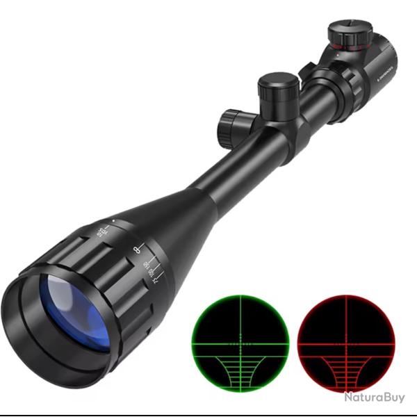 Lunette de tir bestsight AO 6-24x50 mm RTICULE LUMINEUX +collier offert ! Pub