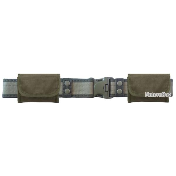Ensemble Ceinture tactique Kaki + 2 cartouchieres ceinture kaki 10 munitions calibre 12