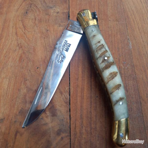 Magnifique Couteau R�gional LAGUIOLE MAKI Manche en Corne de B�lier