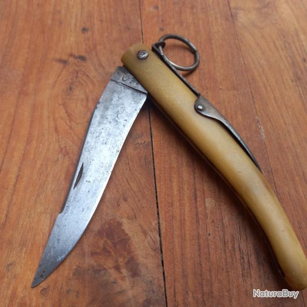 Ancien Grand Couteau � palme TARRY LEVIGNE  Manche en corne