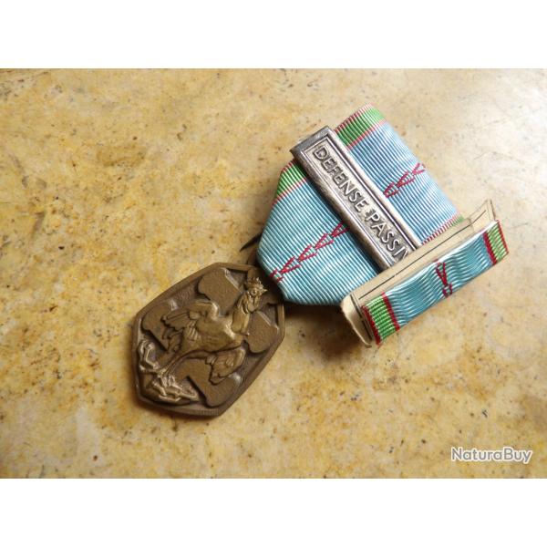 ordre m�daille la lib�ration rappel comm�morative barrette DEFENSE PASSIVE sans boite seconde guerre