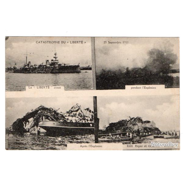 CPA - Marine Militaire - Catastrophe du Liberte 25 Septembre 1911 N�3213