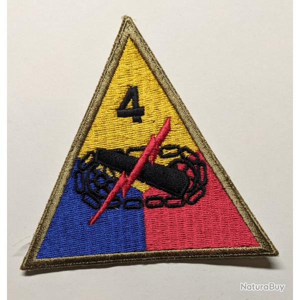 Insigne patch 4 division blinde US