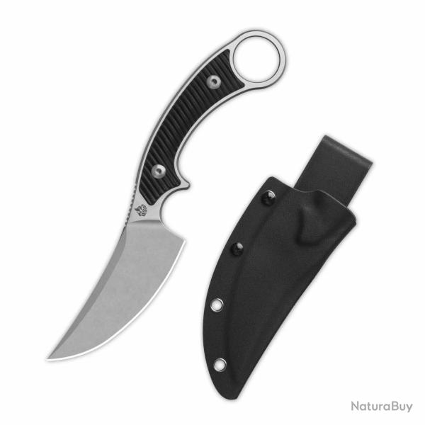 Couteau QSP Viper Lame Acier 10Cr15MoV SW Manche G10 Noir �tui Kydex QS166A1