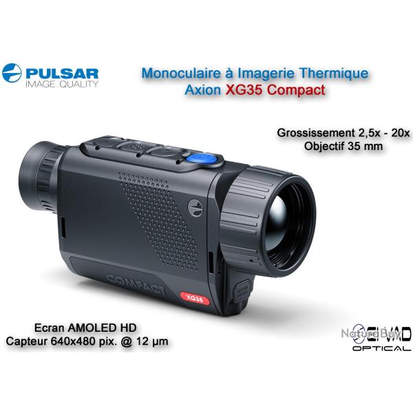 Monoculaire PULSAR � imagerie thermique AXION XG35 Compact