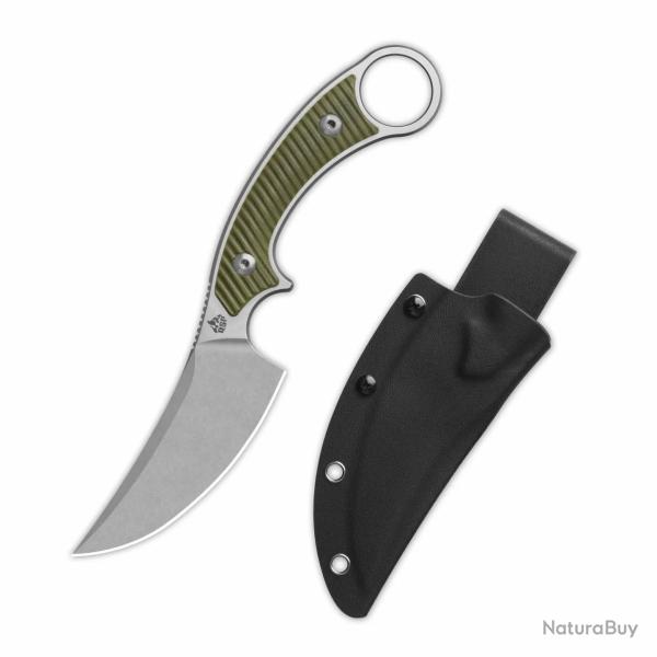 Couteau QSP Viper Lame Acier 10Cr15MoV Blk Manche G10 Od Green �tui Kydex QS166B1