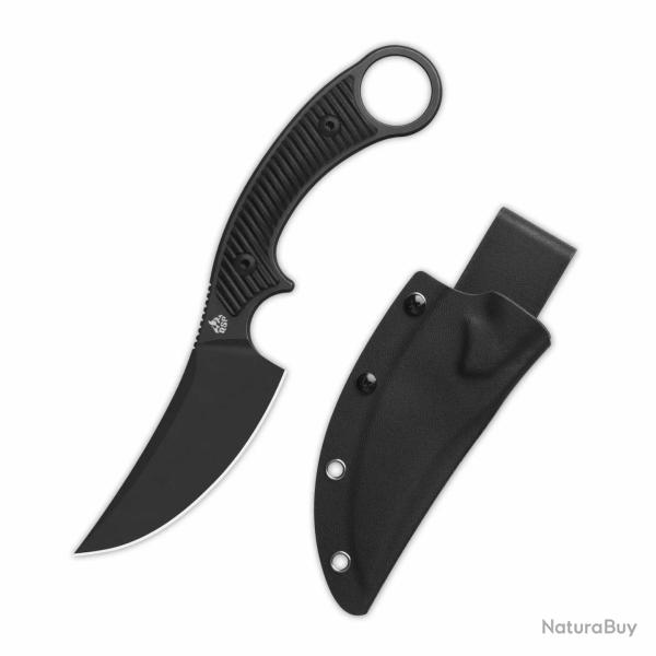 Couteau QSP Viper Lame Acier 10Cr15MoV Blk Manche G10 Noir �tui Kydex QS166A2