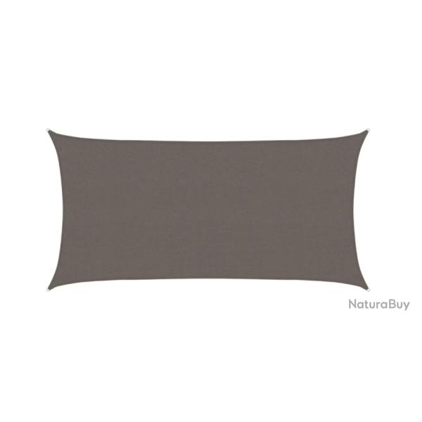 Parasol rectangulaire anthracite 2x4 m en PEHD - lgance et protection solaire pour jardin