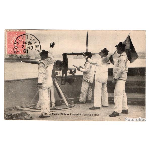 CPA - Marine Militaire Fran�aise -Signaux a bras N�3222