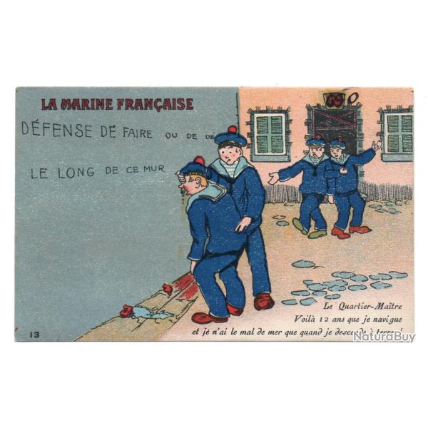 CPA - "ILLUSTRATEUR" carte postale HUMOUR Dessin MILITAIRE Marine Fran�aise N�1748
