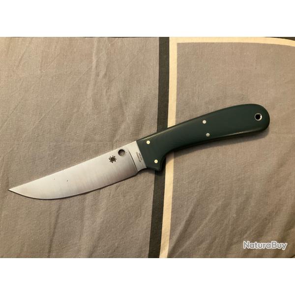 VEND COUTEAU DROIT SPYDERCO WILSON SOUTHFORK MICARTA PE.