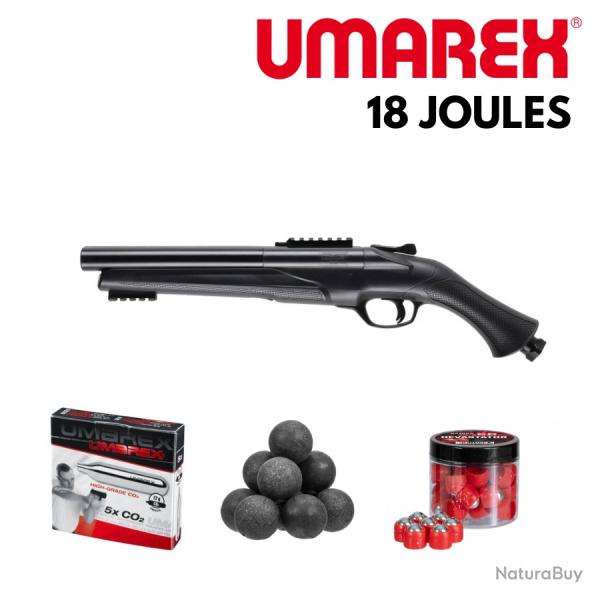 Pack Fusil de d�fense TS68 - HDS68 GEN2 T4E cal.68 UMAREX - 18 joules + billes + co2 + billes devast