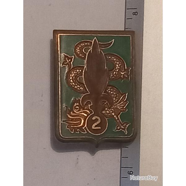 Insigne du 2me rgiment tranger d'infanterie (2me REI) - Drago