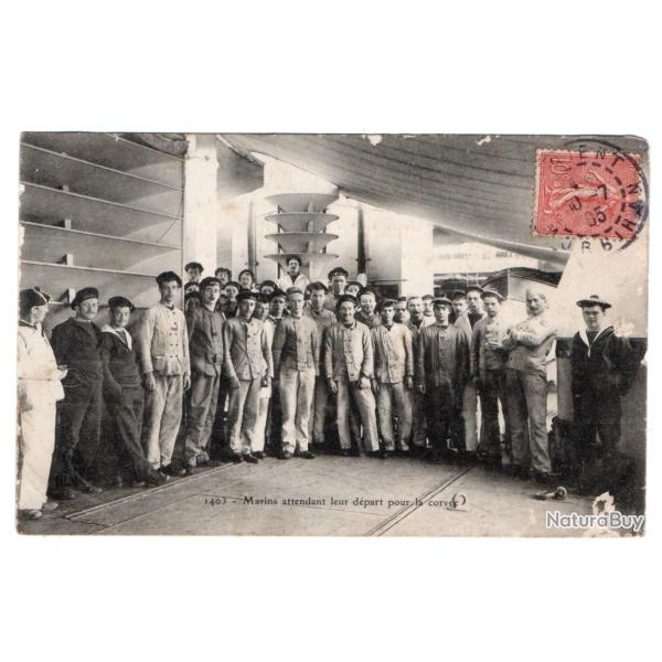 CPA - Marine Militaire  -  Marin attendant leur d�part pour la corv�e- N�3051