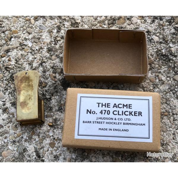 clicker cricket. bo�te et criquet incomplet (Anglais us para ww2 )