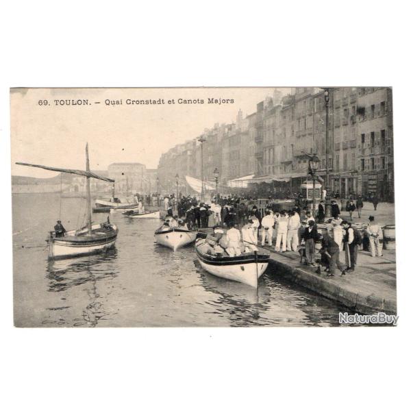 CPA - Marine Militaire  - TOULON -Quai Croustadt et Canots Majors - N�3060