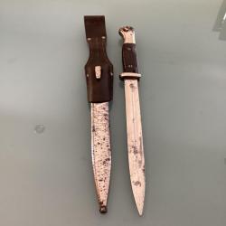 Ba&iuml;onnette Allemande chrom&eacute;e de 1941.