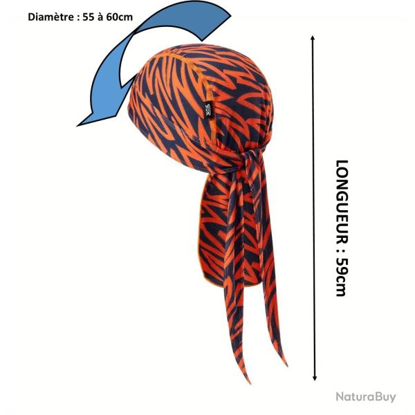 BANDANA CAMO ORANGE Taille unique