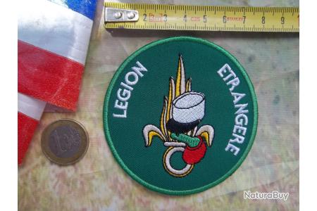 Patch écusson Légion Étrangère – 8 Cm, Vert Et Rouge, à Coudre Ou à Coller