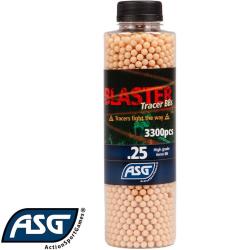 Billes tra&ccedil;antes airsoft 0,25g rouges ASG - fluo pour traceur