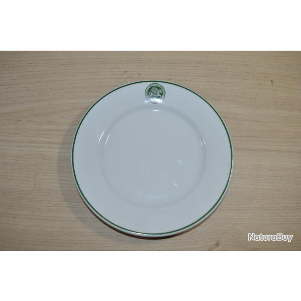 Rare Assiette en Porcelaine PILLIVUT 12 R�giment Chasseurs SEDAN Audace n'est pas deraison Ardennes