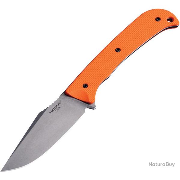 Couteau Hogue EX-TAK Lame CPM-MagnaCut Manche G10 Orange �tui Kydex Made USA HO35860