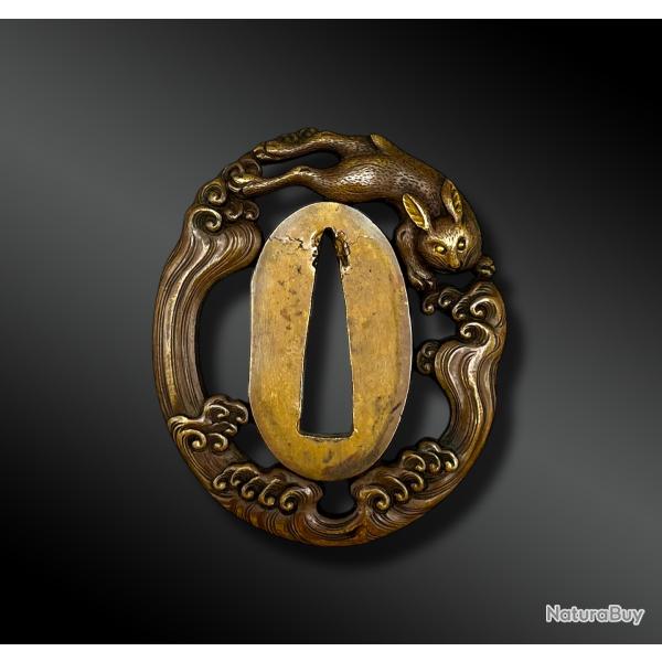 TSUBA Maru Gata en sentoku - Japon - P�riode Edo (1603-1868)