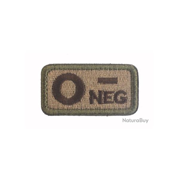 Patch O- Groupe sanguin O- Beige velcro - Livraison gratuite
