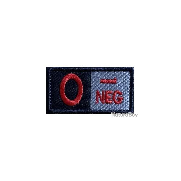 Patch O- Groupe sanguin O- Rouge velcro - Livraison gratuite