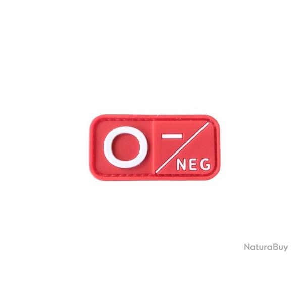 Patch O- Groupe sanguin O- PVC Rouge velcro - Livraison gratuite
