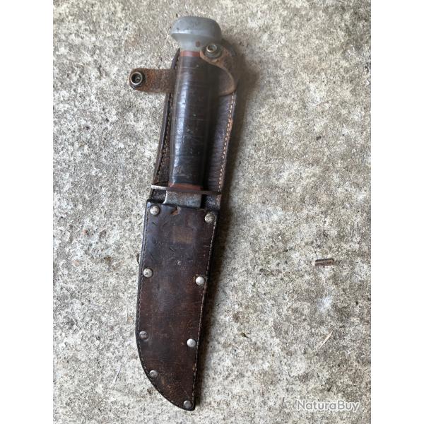 US WW2 COUTEAU DE COMBAT NOMINATIF