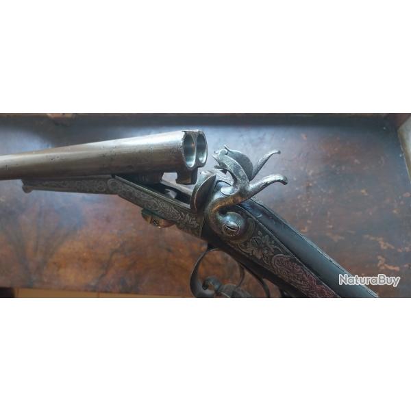 fusil � broche joliment grav�