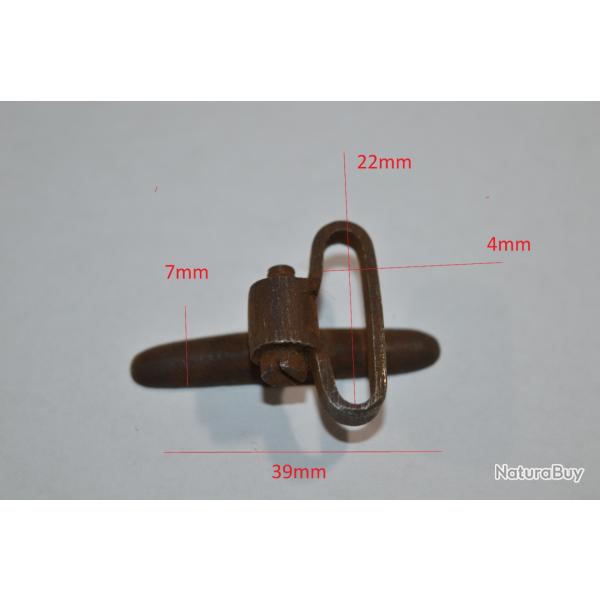 Battant de crosse avec anneau  pour fusil de chasse ancien � souder restauration 1900  (17B)
