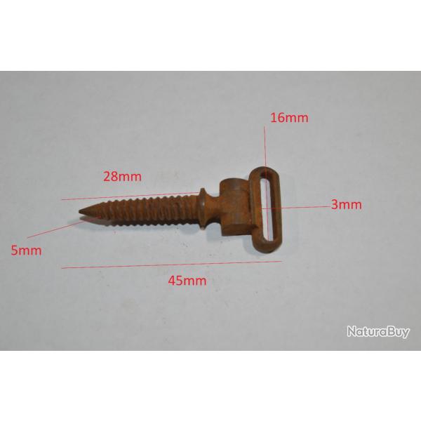 Battant de Crosse � viser  pour Fusil Ancien � identifier Chasse Militaire (17B)