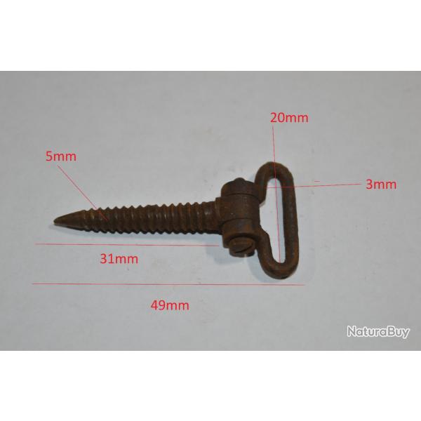 Battant de Crosse � viser  pour Fusil Ancien � identifier Chasse Militaire restauration  (17B)