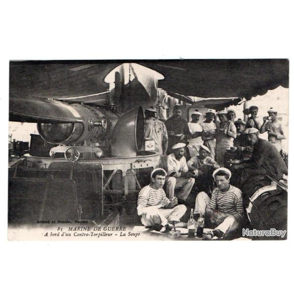 CPA - MARINE DU GUERRE - A bord d'un Contre-Torpilleur -La Soupe - N�3244
