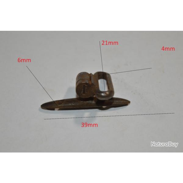 Battant de Crosse � viser Fusil Ancien � identifier Chasse Militaire restauration   (17A)
