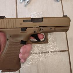 Pistolet GLOCK 19X - CO2 CAL BB/4.5 - COYOTE - 18 COUPS - Blowback billes acier