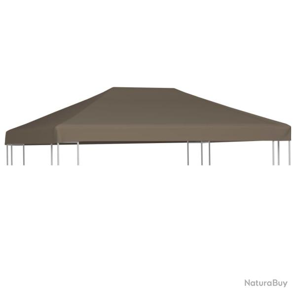 Toile suprieure de gazebo 310 g/m 3x3 m Taupe