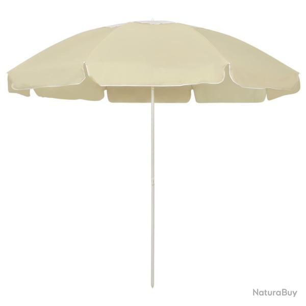 Parasol de plage jaune sable 240 cm