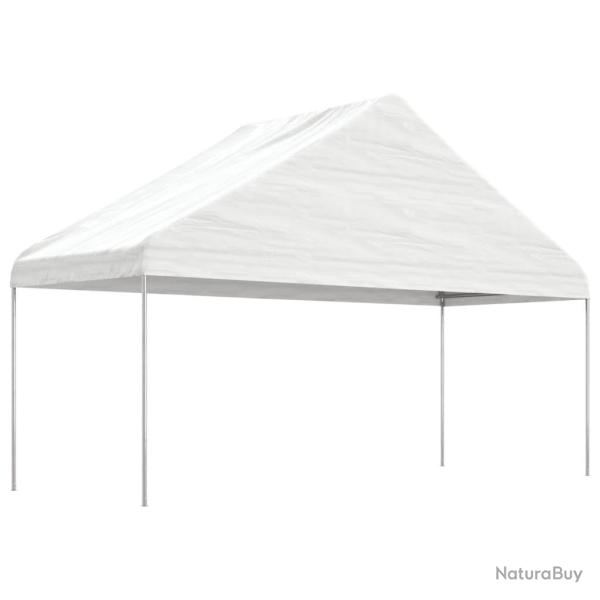 Belv�d�re avec toit blanc 5,88x2,23x3,75 m poly�thyl�ne
