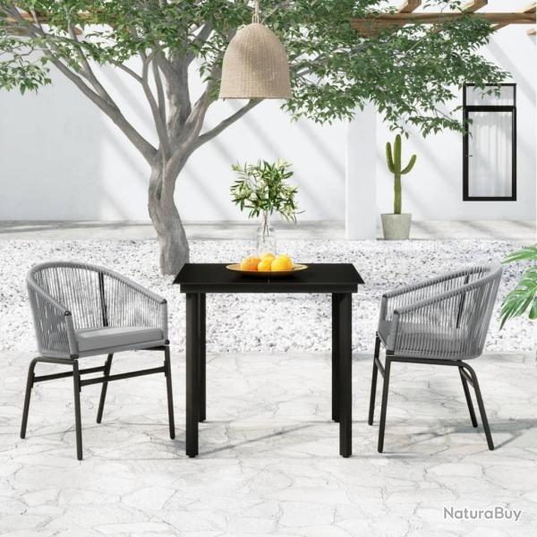 Ensemble � manger de jardin 3 pcs Gris