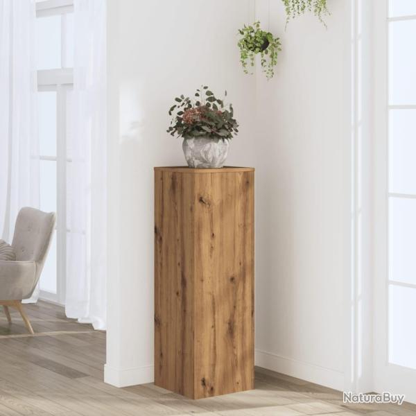Support pour plantes 33x33x100 cm bois d'ingnierie