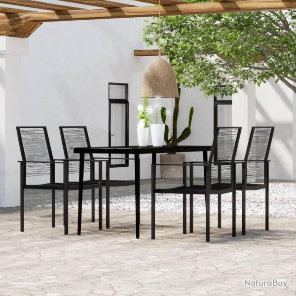 Ensemble � manger de jardin 5 pcs Noir