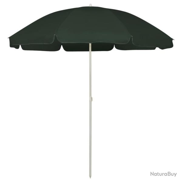 Parasol de plage vert 240 cm